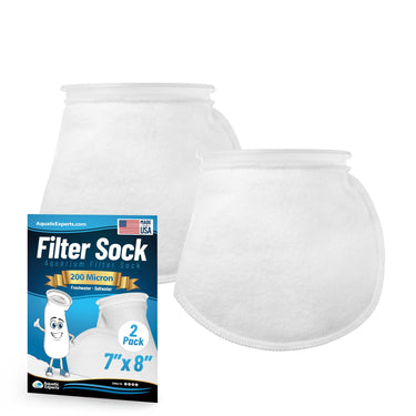 Aquarium Felt Filter Socks - 7 inch Ring, Threaded Seams, 200 Micron, Custom Made, Made in the USA Aquatic Experts 8
